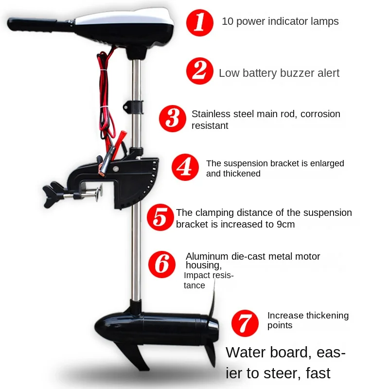 

12V24v electric thruster outboard motor