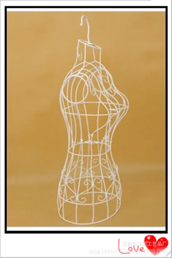 

Wrought iron model clothing model hanger window can hang wedding dresses, window display rack factory direct sales