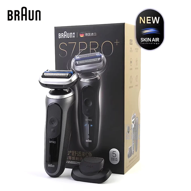 

Электробритва Braun Series 7 Pro+ SkinAir OneShave 5764 с 4D гибкой головкой для влажного/сухого бритья