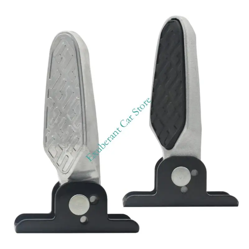 

H3CE Universal Foldable Footrest Easy Installation No Tools Required Sturdy Support for Most Electric Scooters Motorcycle