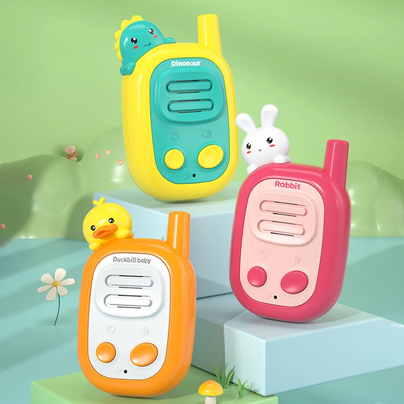 Children Walkie Talkie Toy Set Model Cartoon Pager Parent-child Interaction Outdoor Toys Fun Cute Wireless Walkie Talkie Toy