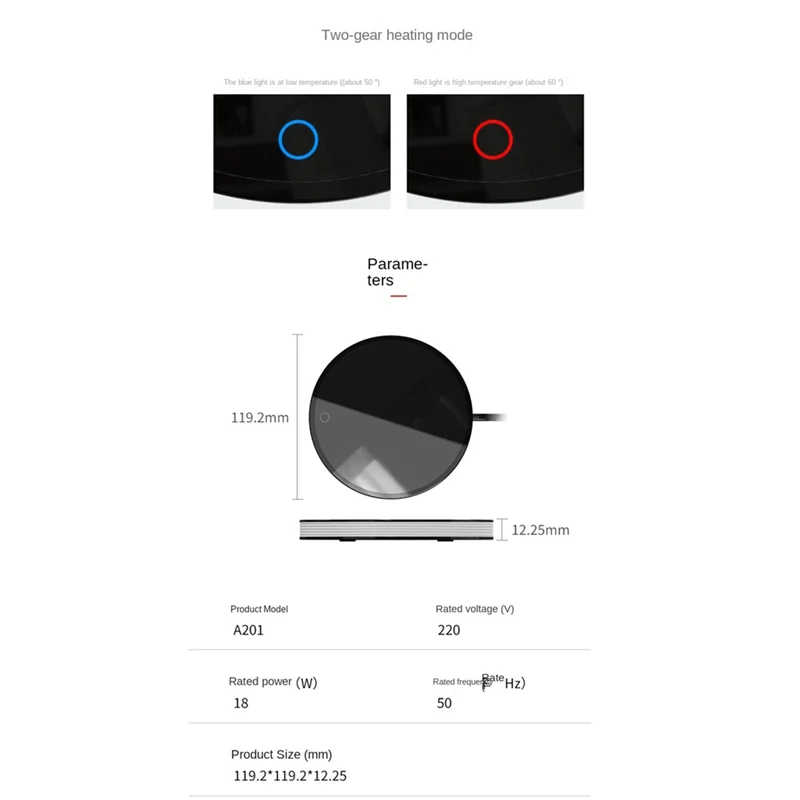 

Термоподставка для кофейной кружки, грелка для чашки, грелка для воды, чая с молоком, домашний офис для стола, вилка европейского стандарта