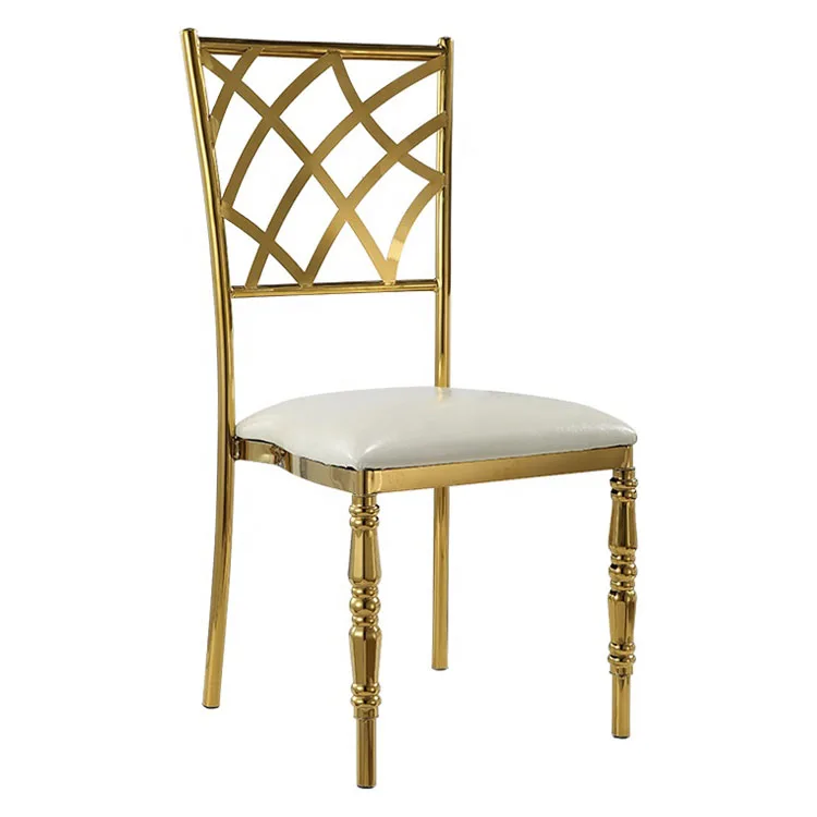 

* Wedding Chiavari Chairs Gold Stainless Steel Hotel Hall Banquet Events Wedding Chair