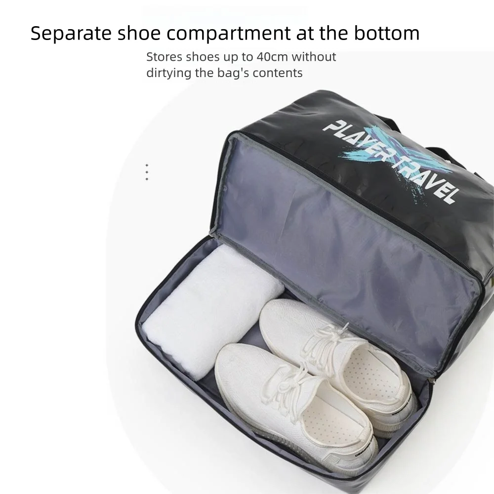 المحمولة حقيبة قاعة رياضة مقاوم للماء فصل جاف رطب مع الأحذية جيب حقيبة حمام سباحة يده سعة كبيرة حقيبة يد للسفر النساء