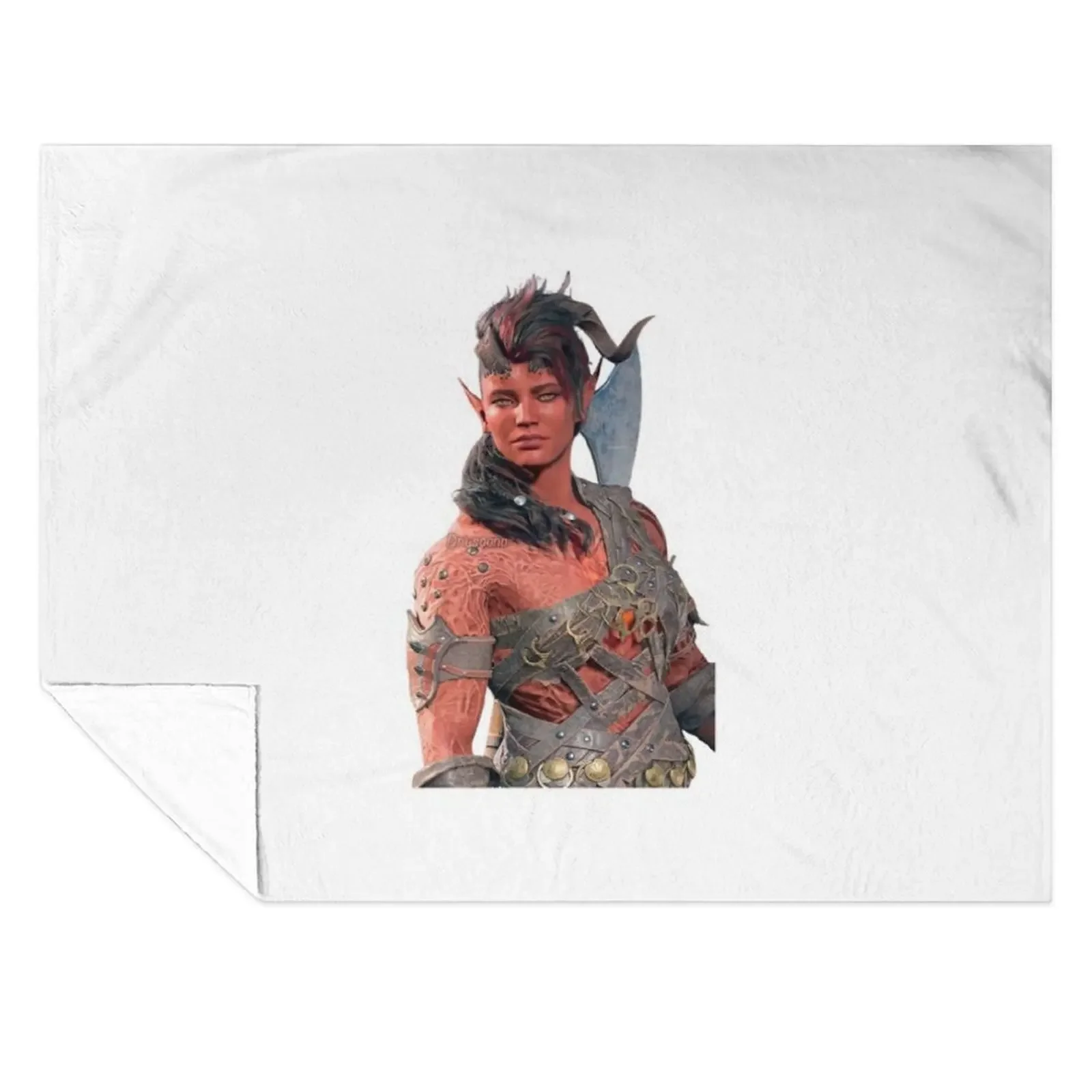 

karlach bg3 game Throw Blanket Beautifuls Loose wednesday Travel Blankets