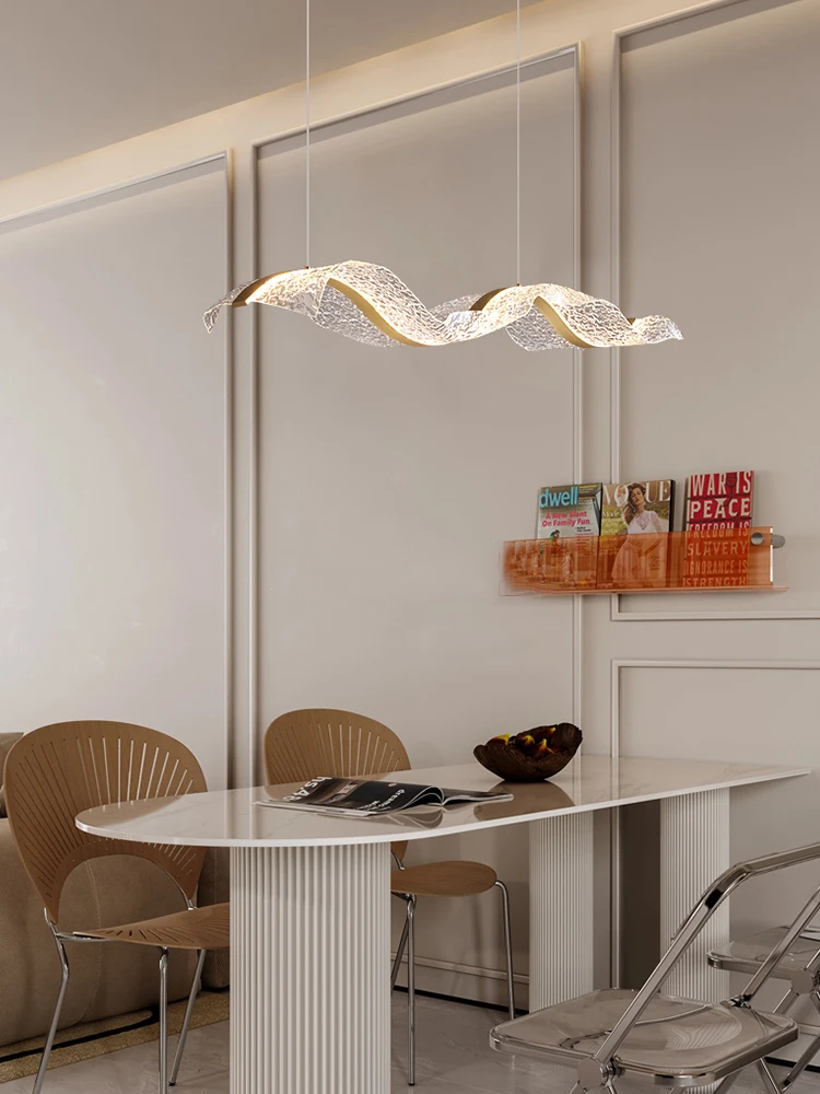 Nordic Creatieve Led Kroonluchter Ontwerp Lange Golf Hanglampen Restaurant Bar Lamp Eetkamer Home Decor Hangende Lichtarmatuur - afbeelding 2