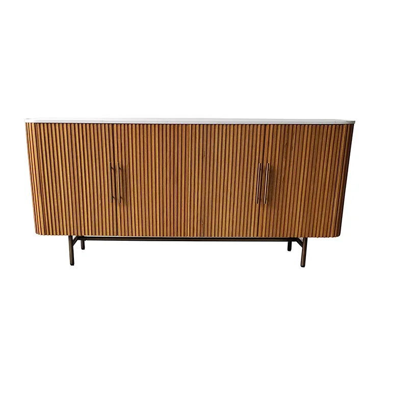 *----2 Doors Oak Wooden With Shelf TV Wood Storage Cabinets