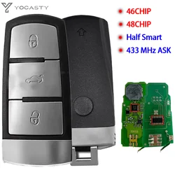 YOCASTY 433MHz ID46/ID48 Chip Smart Remote Car Key For VW Passat B6 3C B7 2004-2015Magotan CC 3C0959752BG 3C0959752B 3 Button