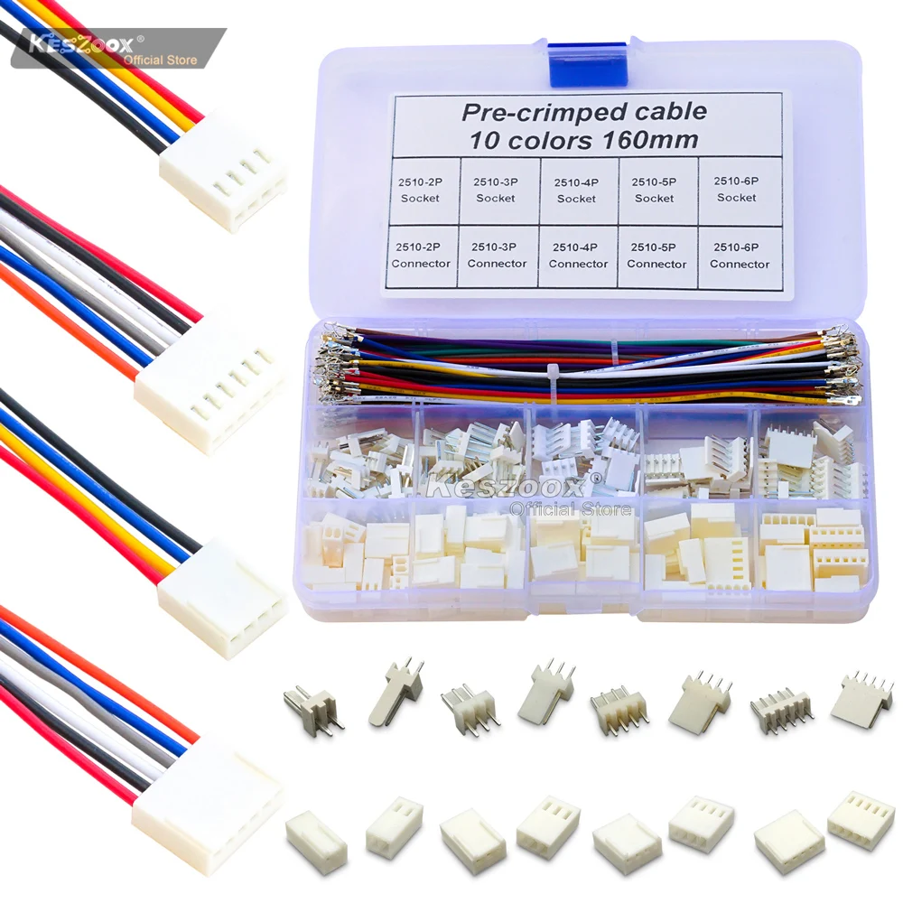 Molex 1.25/2.5/3.0/3.96/4.2mm Connectors  Male Female Connectors Housing with Pre-crimped Cable Molex Connector Kit