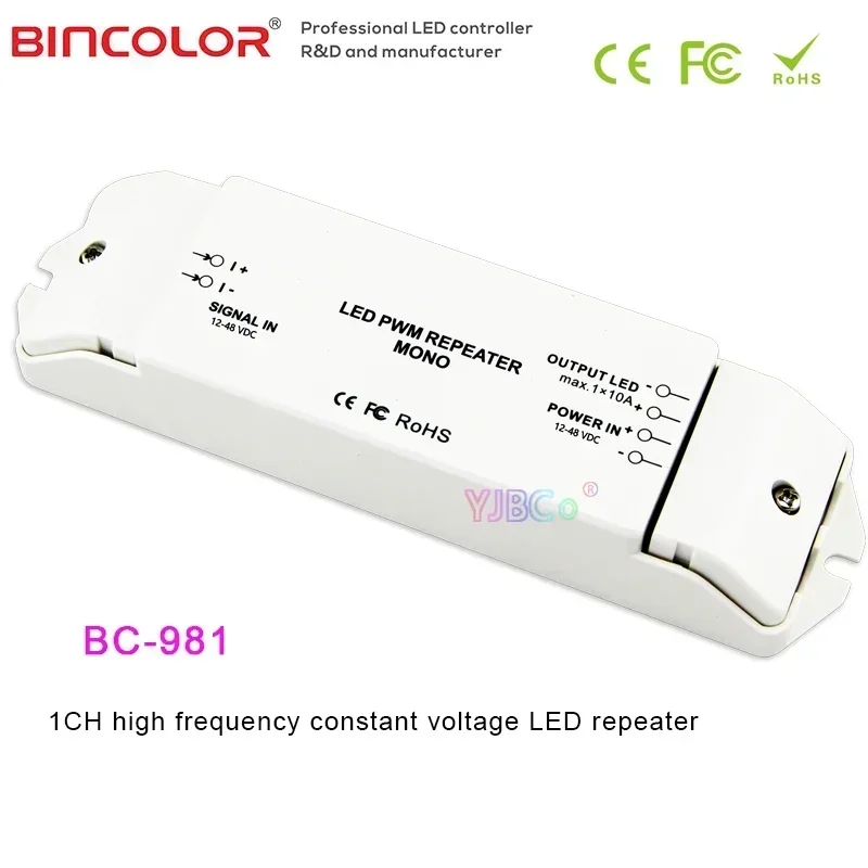 

Bincolor 4CH high frequency LED Power repeater 12V-48V 24V 5A×4CH Work with RGBW Dimmer controller,DMX512 decoder for led lamps