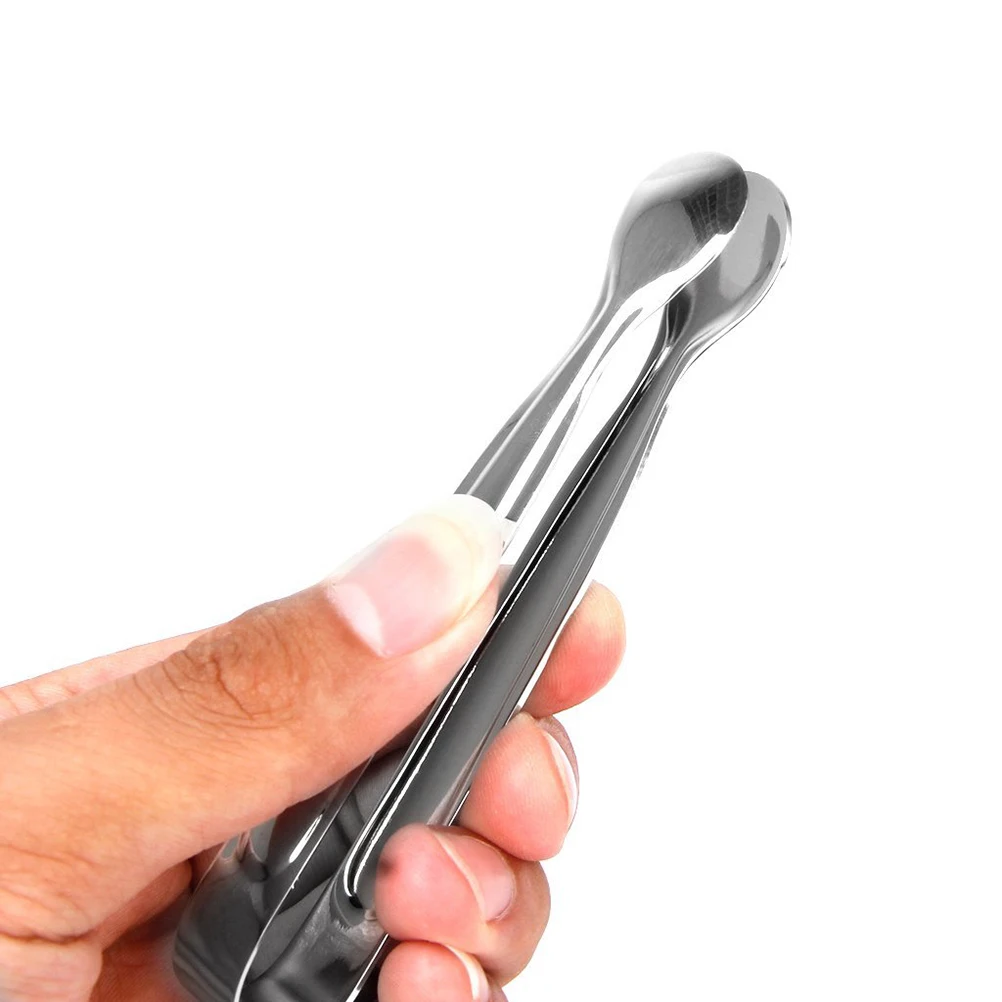 

Stainless Steel Serving Tongs 12Cm Silver Smooth Grip For Sugar Paste Biscuit Ice Cherry Bbq Kitchen Tools