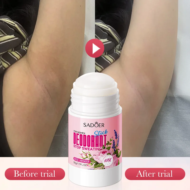 Anti-Transpirant Voor Vrouwen Parfum Deodorant Stick Verminderen Zweten Geur Remover Onderarm Lichaam Deodorant Stick Snel Droog Blijvend