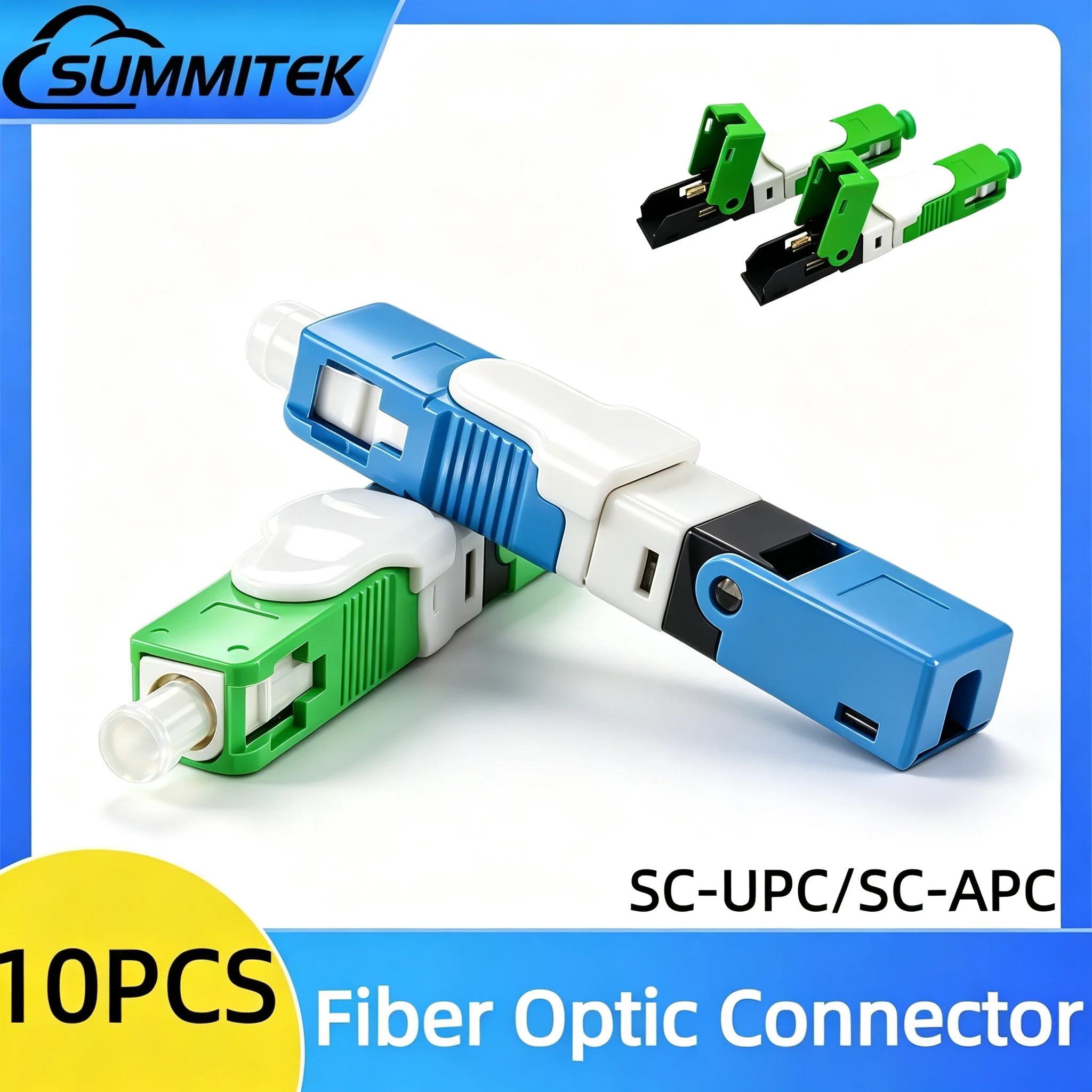 summitek-10-100pcs-sc-apc-sc-upc-optical-fibe-quick-connector-sc-ftth-fiber-optic-fast-connector-embedded-single-mode