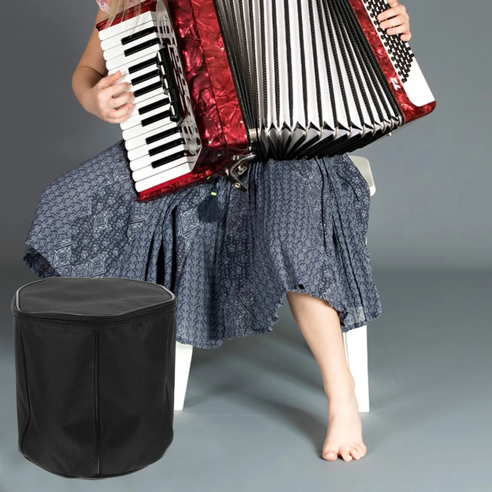 

Handheld Accordion Storage Bag Portable Waterproof Case For Bass Accordion High Pressure Resistant Musical Instrument