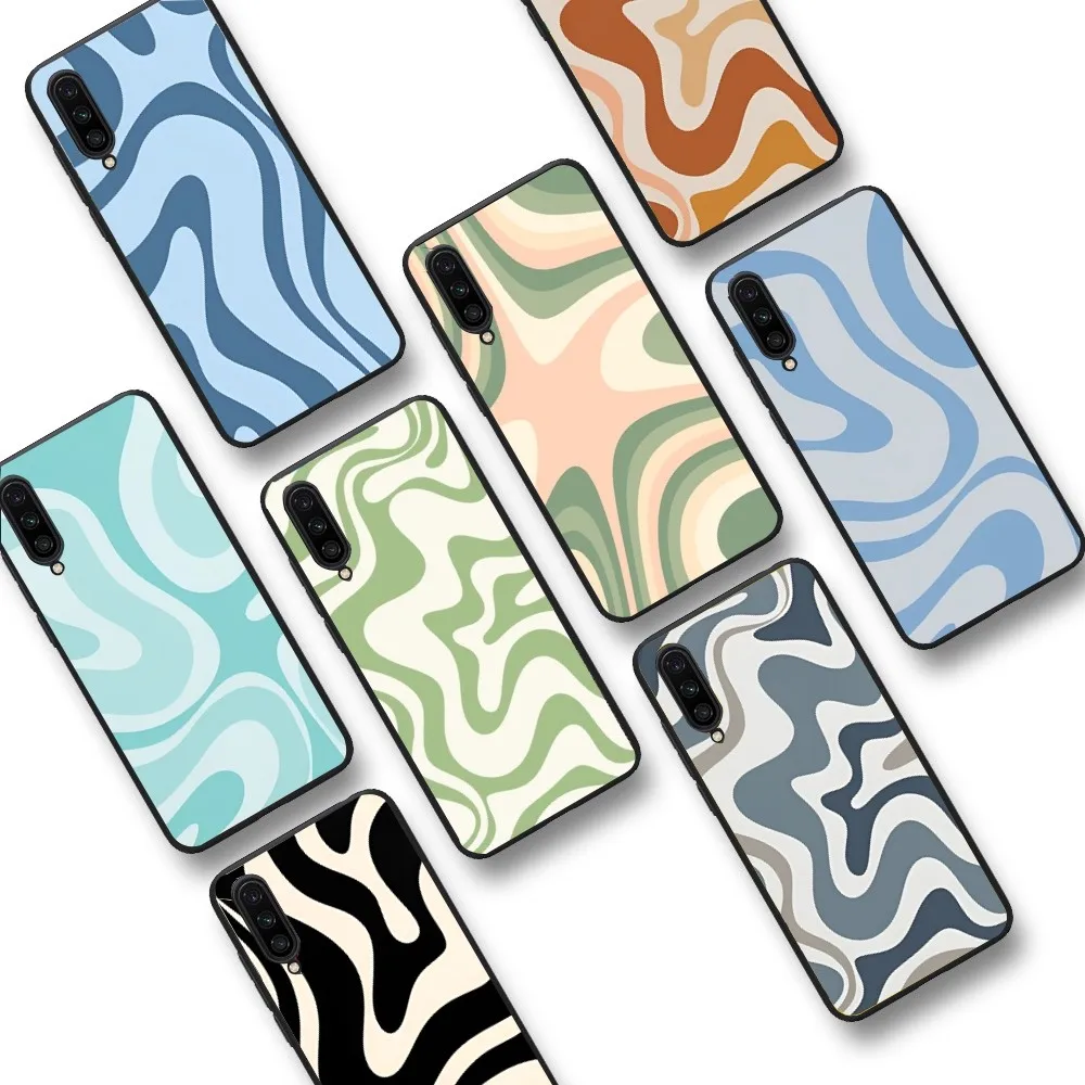 Abstract liquid Swirl Phone Case For Xiaomi Mi 5X 8 9 10 11 12 lite pro 10T PocoX3pro PocoM3 Note 10 pro lite