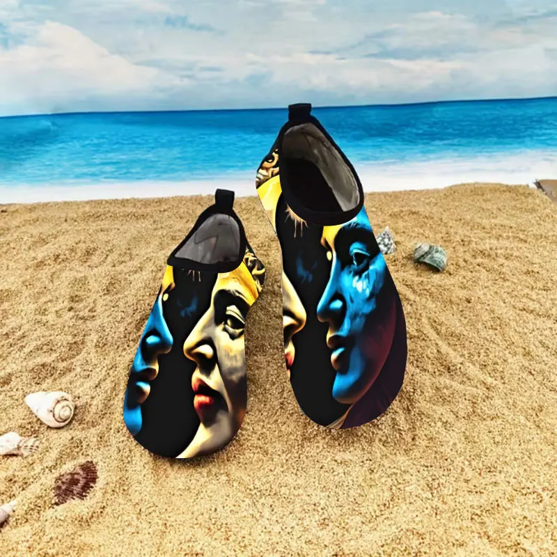 0061 Beach Shoes Men's Adult Beach Shoes Non-slip Soft Sole Spring and Summer Diving Snorkeling Creek Tracking Shoes Barefoot Quick Drying