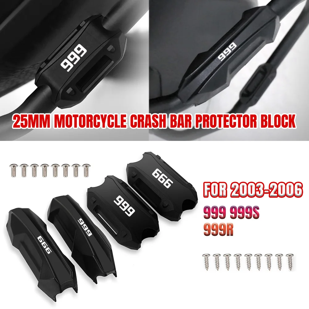 

Motorcycle Bumper Engine Guard 25MM Protection Block Crash Bar Decorative FOR DUCATI 999 999S 999R 2003 2004 2005 2006