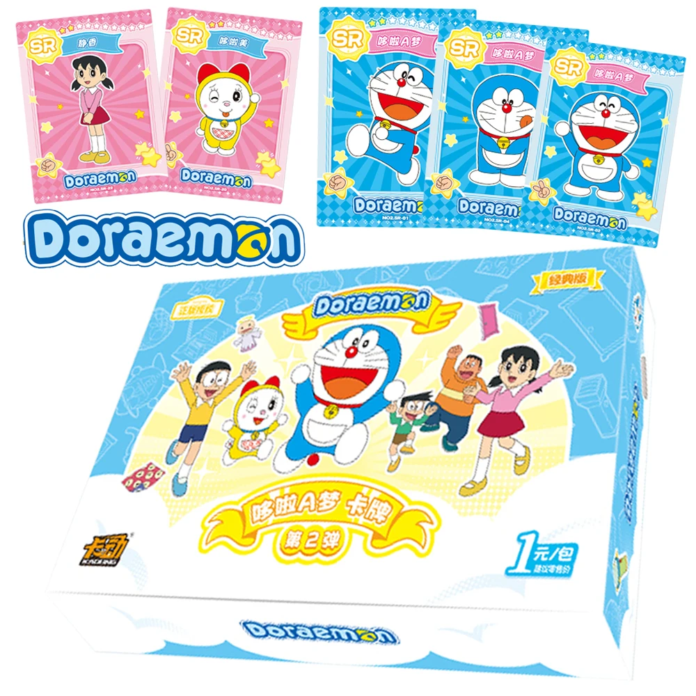 Genuine Doraemon Card For Children Dekisugi Hidetoshi Funny Healing Science Fiction Anime Limited Game Collection Card Kids Toys