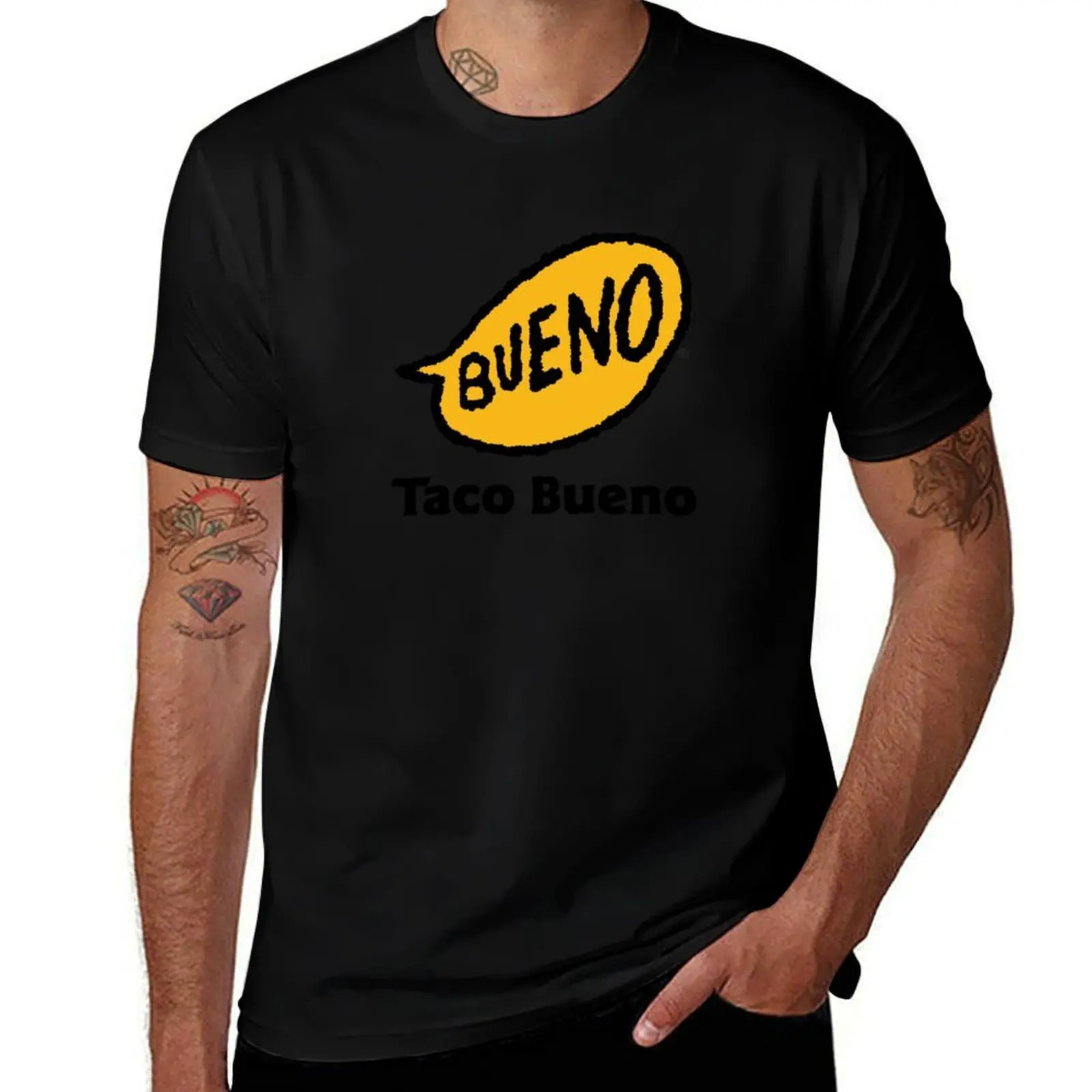 

Taco Bueno (Mexican Grill) T-Shirt man t shirts for men casual cotton t shirt pack T-Shirt