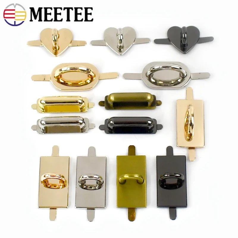 4/10Pcs Metal Arch Bridge Connector Hook D Ring Handbag Handle Side Clip Clasp Bag Strap Clamp Buckle Hardware Accessories