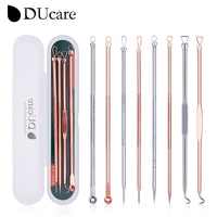 DUcare 4pcs Acne Blackhead Removal Needles Stainless steel Pimple Spot Extractor Acne Treatment Acne Needle Face Clean Care Tool