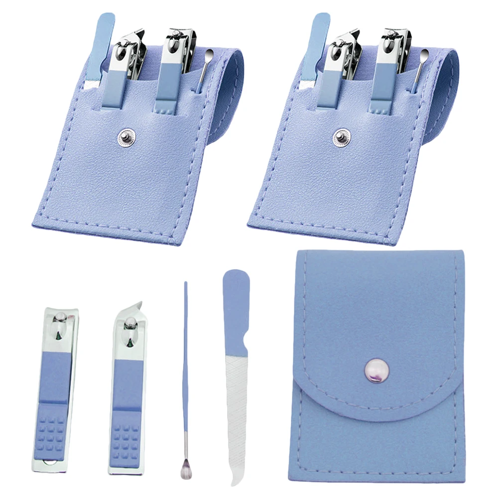 3 مجموعة مسمار كليبرز مجموعة تشذيب الأظافر الكربون الصلب مجموعة العناية بالأظافر المحمولة حقيبة للتخزين أدوات باديكير السفر المهنية الاستمالة