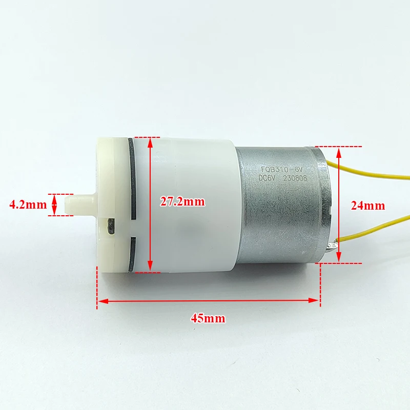 FQB310-6V Mini Air Pump DC 3.7V 5V 6V Small DIY Oxygen Pump for Aquarium Fish Tank Monitor