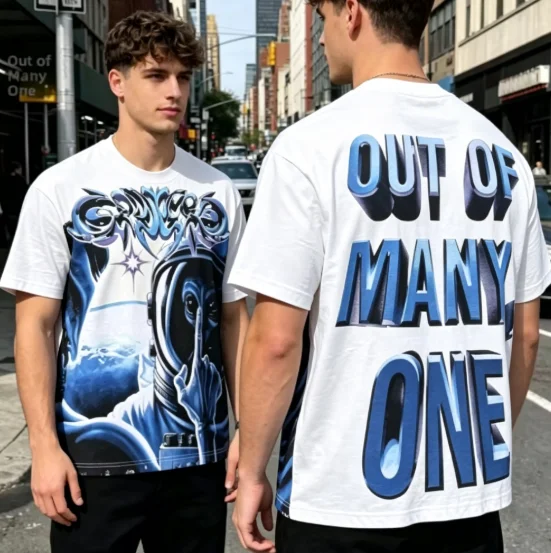 2026 new Summer Speed Retro Alien Skull Street Hip-Hop American Trend Short-Sleeved T-Shirt (Suitable for Both Men and Women)