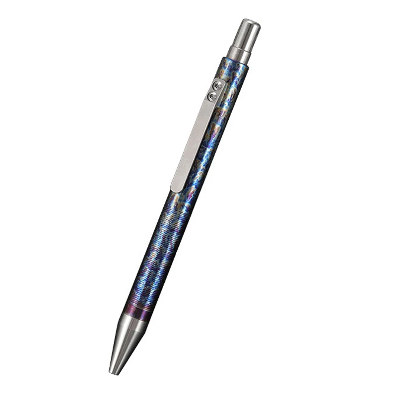 Titanium Alloy Broken Window Bolt Action Ballpoint Pen Self Defense Tactical Pen Outdoor Traveling Office Gift with Box