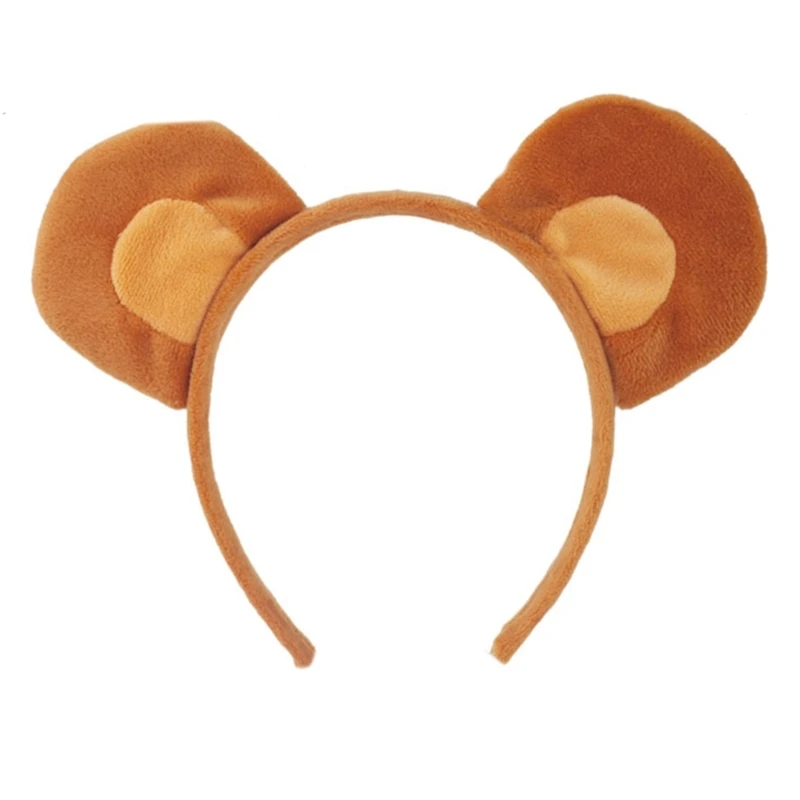 Halloween animal traje conjunto macaco orelha heandband macaco cauda bowtie crianças animal cosplay traje para criança menina