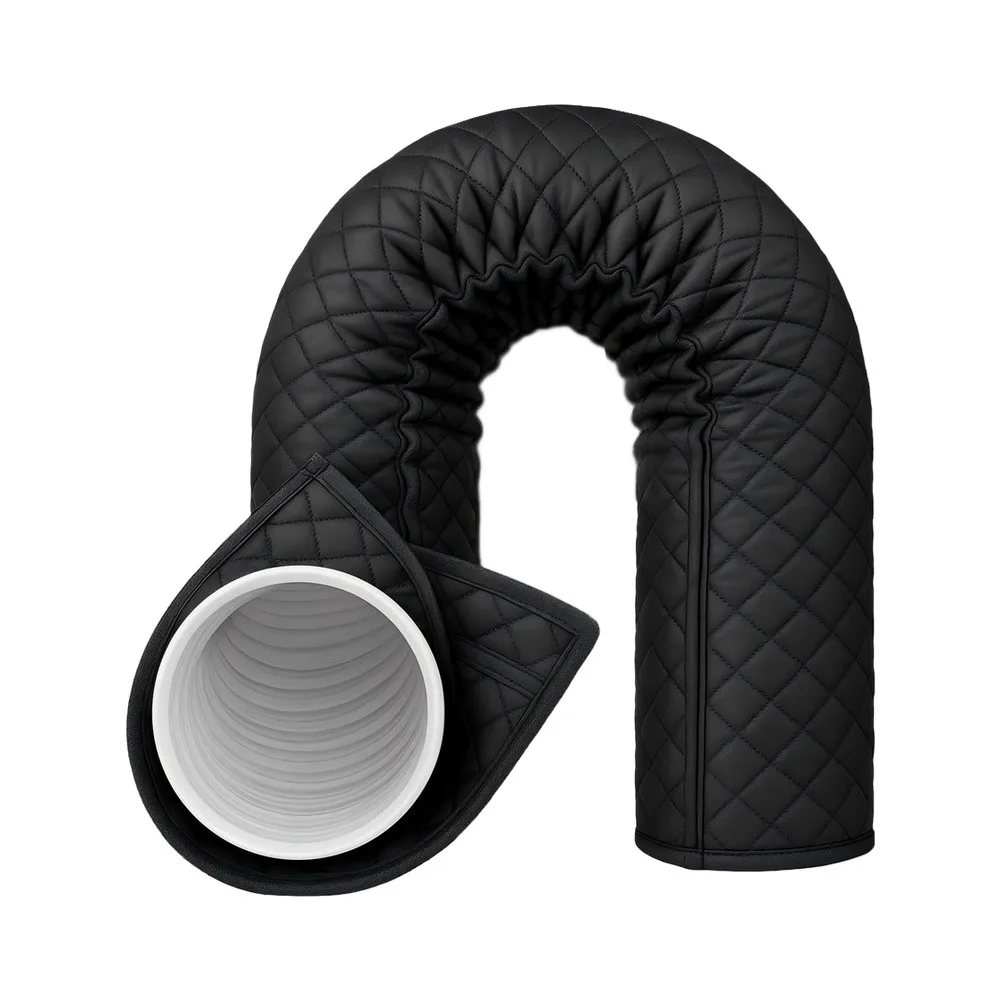 Energy Efficient AC Duct Insulation Sleeve, 58 Inch Long Hose Cover Wrap For Portable Cooling Units, Reduces Heat Loss & Noise