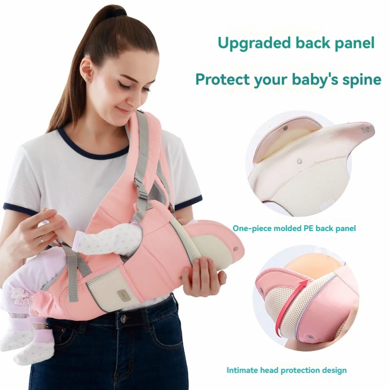 Multi-Functional Baby Carrier with Baby Waist Stool, Suitable for All Seasons, for Infants and Toddlers