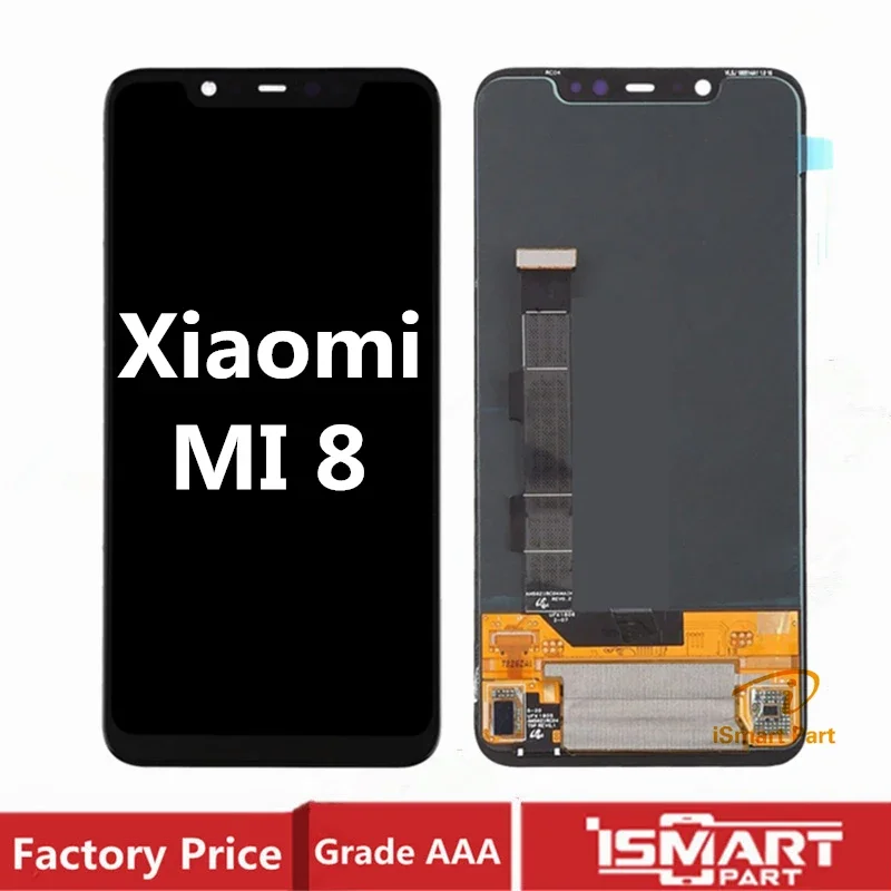 TFT для Xiaomi Mi 8, ЖК-дисплей, сенсорный дигитайзер в сборе для Xiaomi Mi8, замена экрана, протестировано, ОК