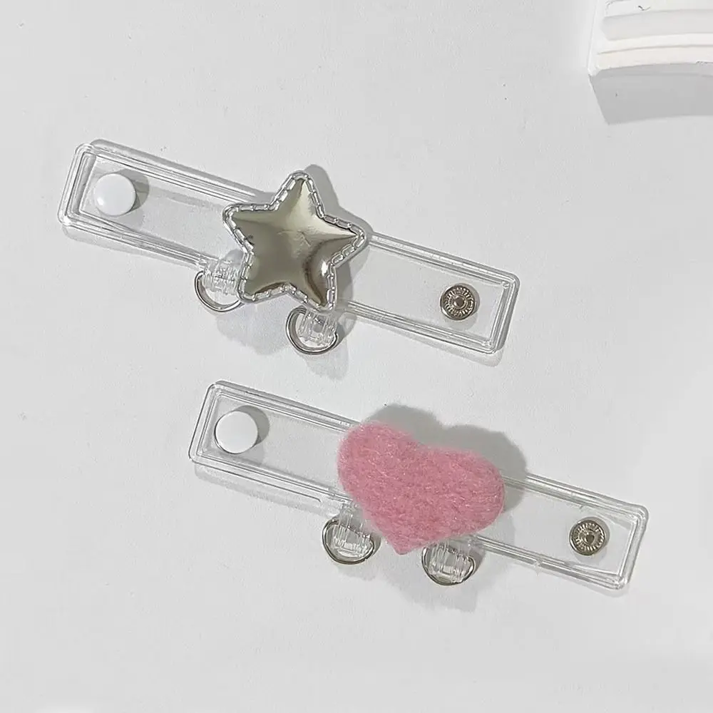 1pc Durable Transparent Bag Expansion Buckle with Double D-Rings Decorative Bag Strap Extender Bag Hanger Handbag