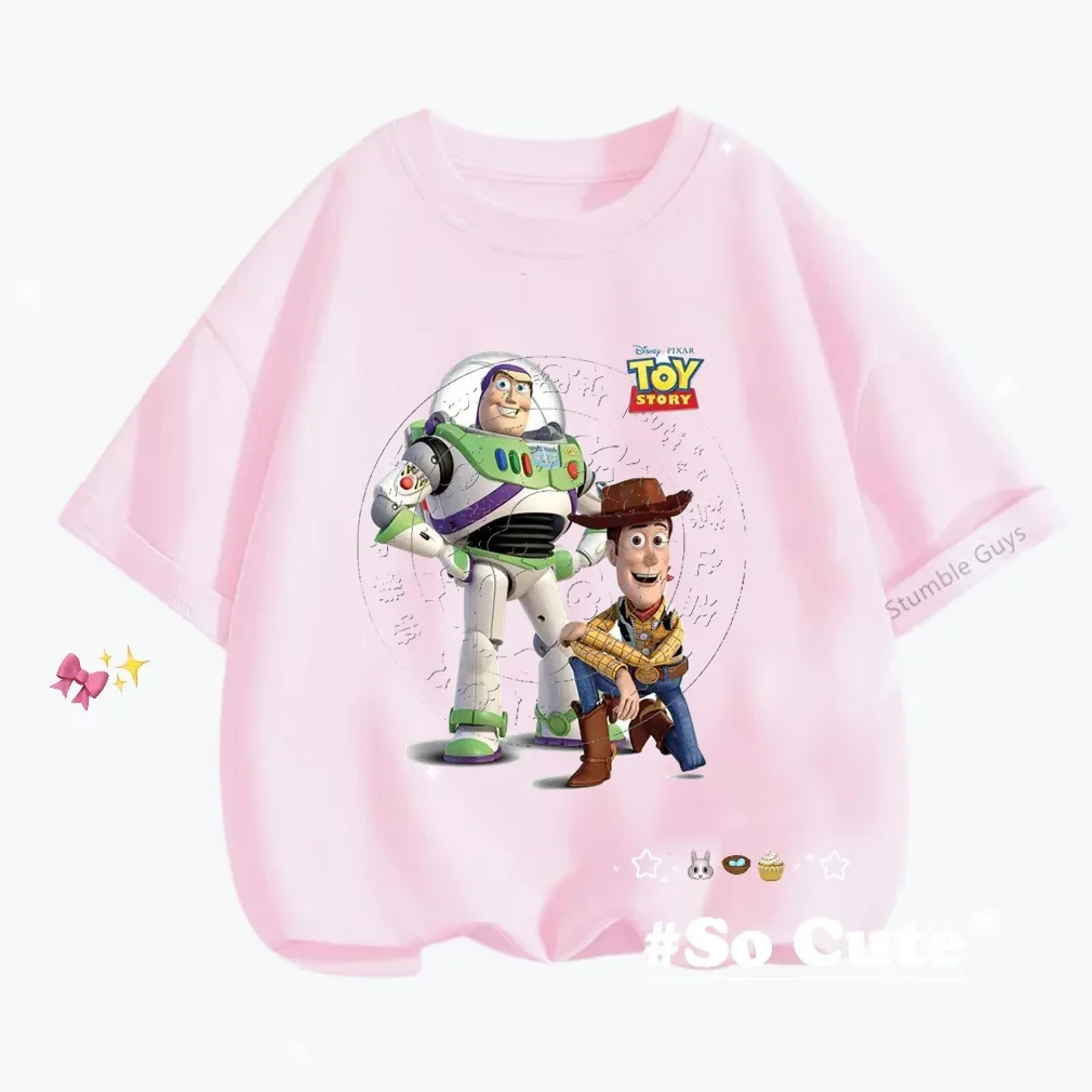 Camiseta de Toy Story Woody para niños، سترة غير رسمية من المانجا كورتا كون إستامبادو دي دي ديبوجوس أنيمادوس2025