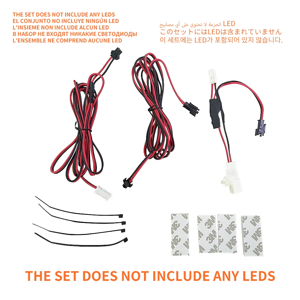 LED Interior Ambient Footwell Lights for Toyota Mazda Subaru Yaris Camry Corolla accessories glovebox Decorative Illuminator