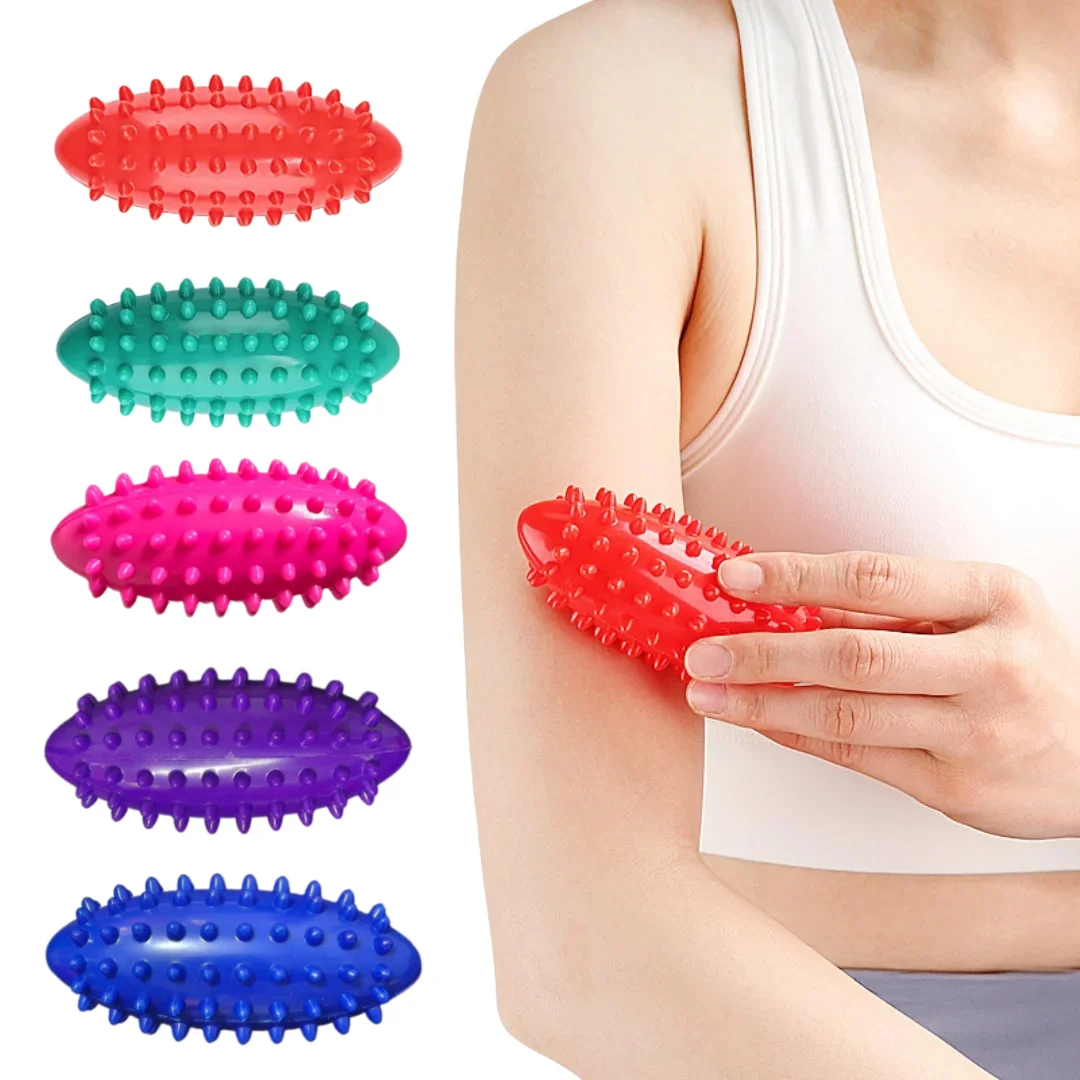Massage Ball Sport Yoga Fitness Fuß Spike Tragbare Faszien Ball Meer Gurke Form Muskel Entspannung Hand Sohle Akupressur Werkzeug