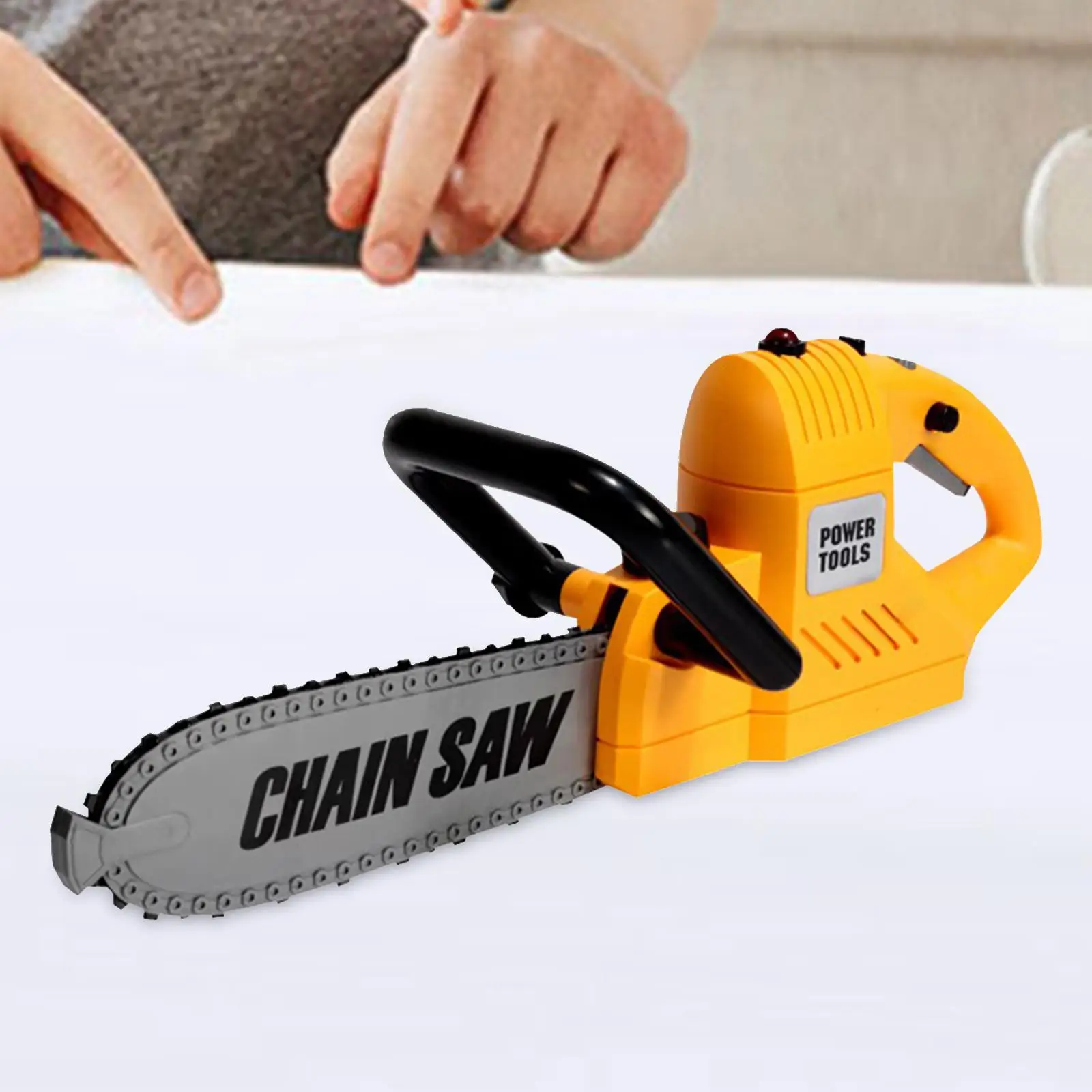 

Kids Chainsaw Toy Preschool Repair Fine Motor Skills Role Play Construction Tool for 3 4 5 Year Old Children Girl Birthday Gifts