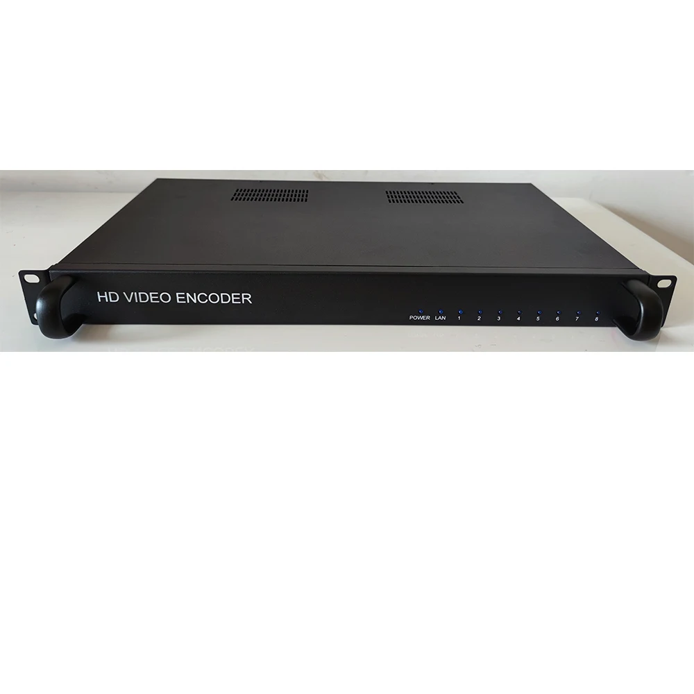 

8-channel HD encoder H D M I to IP, H265/264 network encoder, livestreaming support RTMP