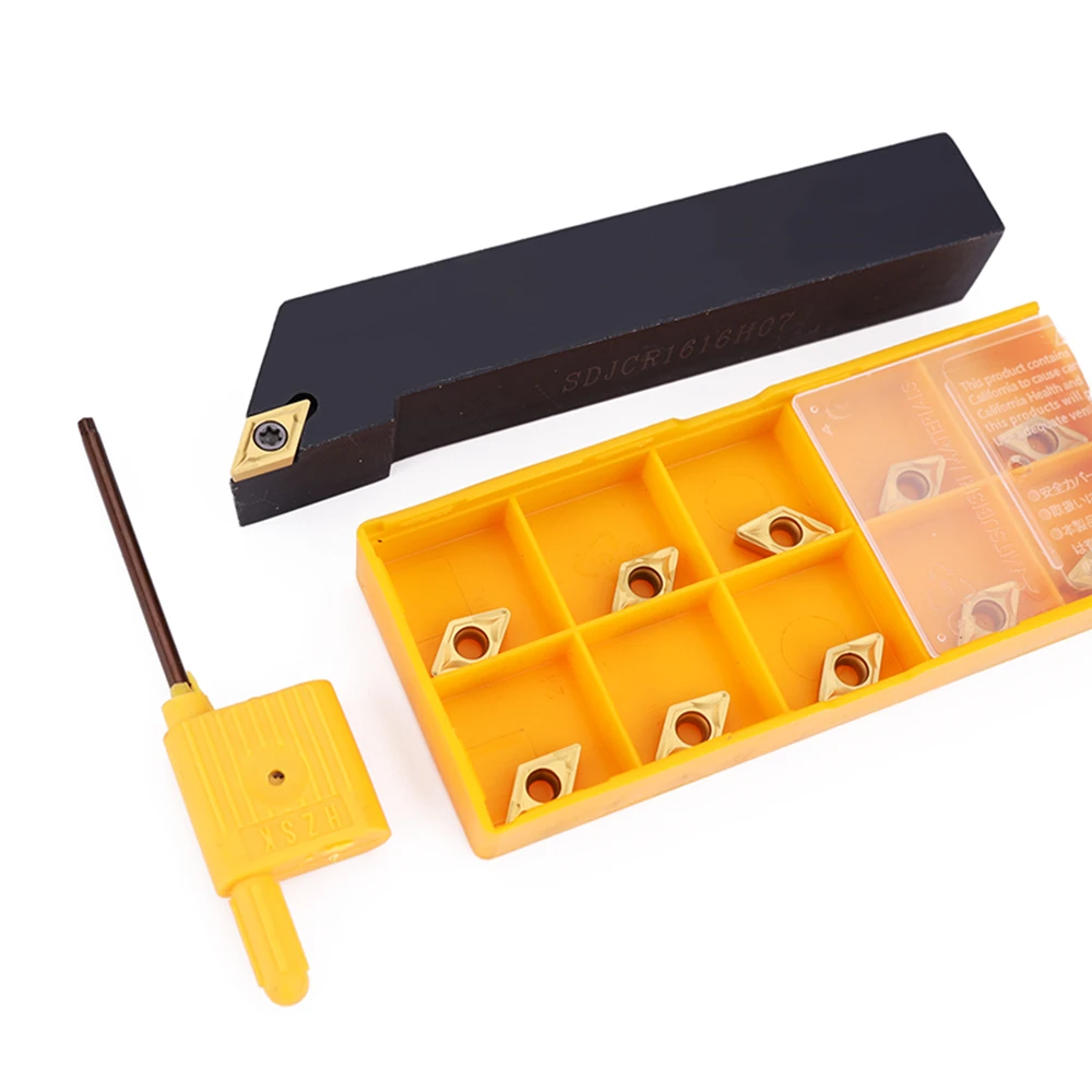 Muslimatexmuslimah portautensili per tornitura per utensile per tornio CNC DCMT070204 inserto per taglio in metallo duro