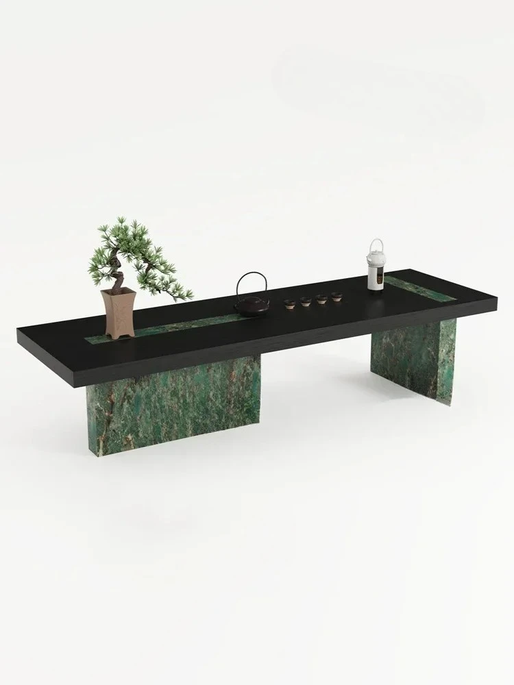 

Итальянский минималистский дизайнер, креативный светильник из цельного дерева, роскошный современный минималистский светильник для виллы, художественный чайный столик, аксессуары для дома