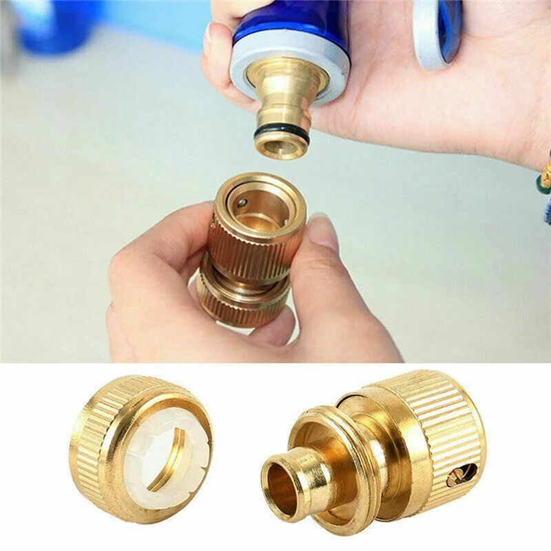6Pcs Water Tap Hose Adaptor 1/2 Inch Pipe Connector Fitting Set Quick-Release Garden Hose Coupling Systems for Watering
