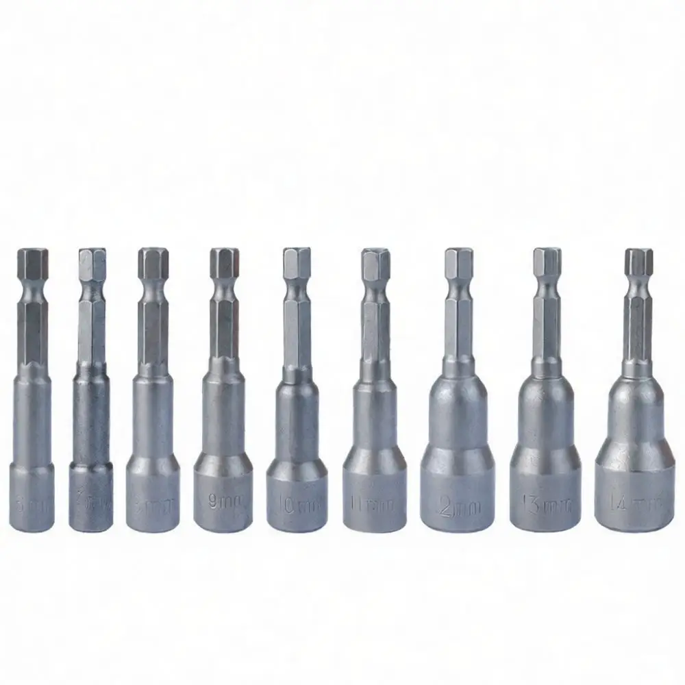 Impact Rated Magnetic Hex Socket 65mm For Fuxin Power Drill Driver Bit Chrome Vanadium Steel Nut Setter Hand Tool Accessory