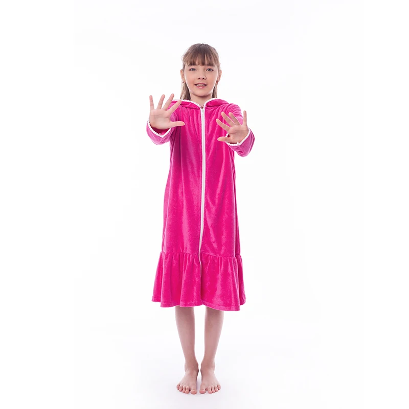 AS 2025 Girl‘s Dress Clothes For Spring And Summer Kids Pink Blue Dress Towel-dress New Design Comfortable And Soft image 6
