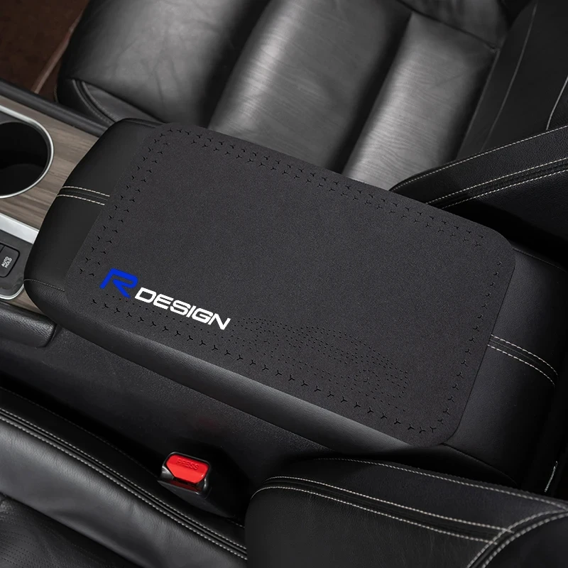 Accoudoir central en cuir pour voiture Volvo R Design, polymères de siège de console, RDesign V40, V50, C30, S60, XC60, XC90, XC40, V60, S40, XC70