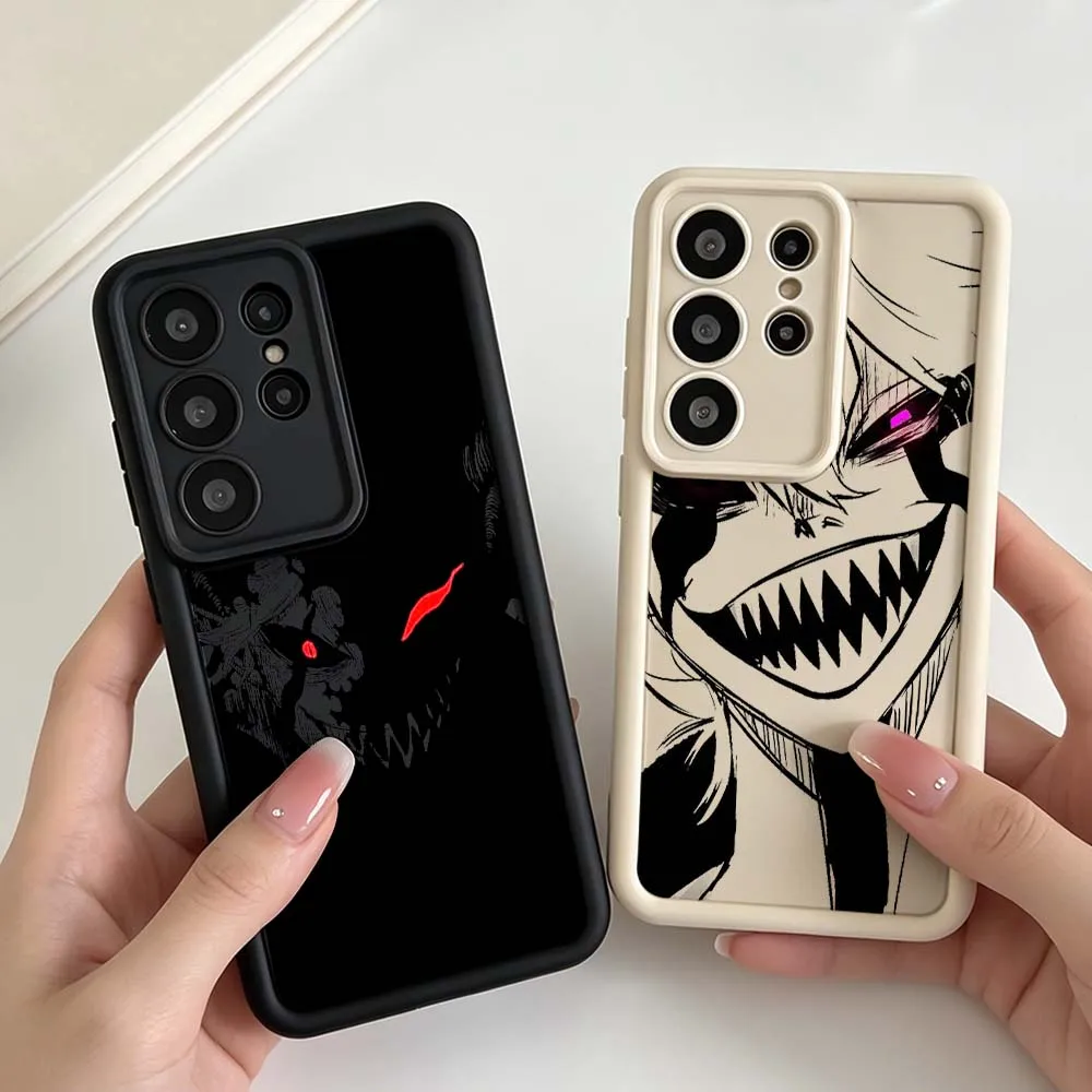 Comics Black Clover Carton Art Phone Case For Samsung Galaxy S26 S25 S24 S23 S22 S21 S20 Note 20 Ultra Plus FE 5G Eye Ladder