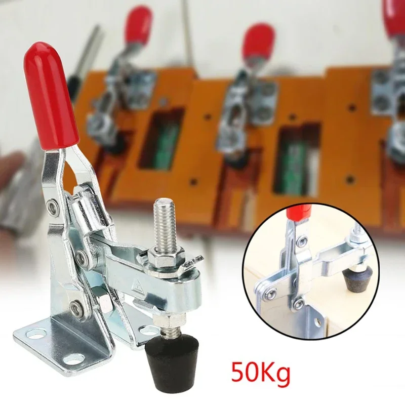 50kg 101A Anti-slip U-shaped Vertical / Horizontal Toggle Clamp For Hand Tool Manipulation Angle Holding Bearing