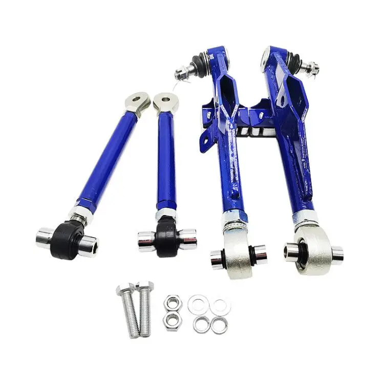 Front Lower Control Arms High Angle Tension Rod for 89-98 Nissan 240SX S13 S14 S15/89-94 180SX / 200SX JDM Version