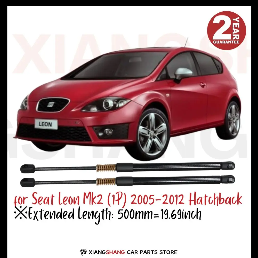 

2pcs Rear Tailgate Damper for Seat Leon Mk2 (1P) 2005-2012 Hatchback WITH SPRING Trunk Boot Gas Charged Gas Struts