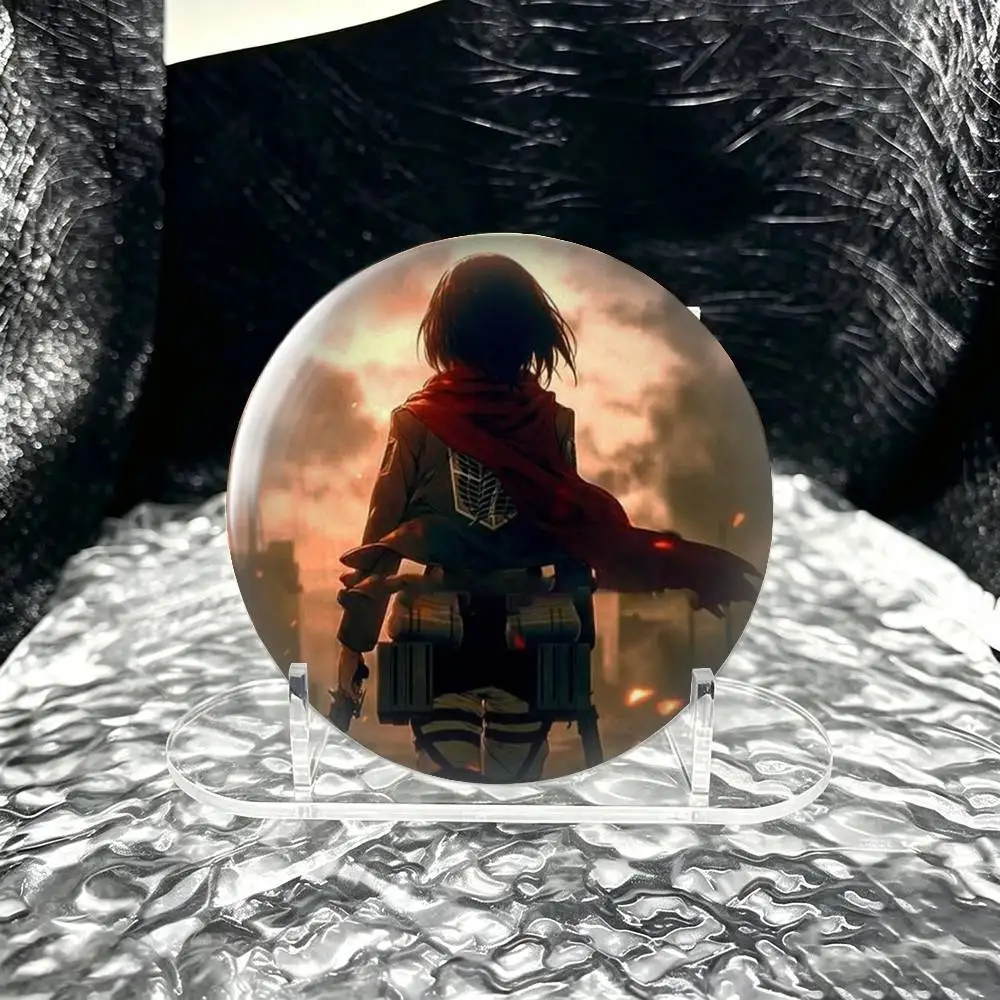 Attack on Titan Mikasa Ackerman  Tin badges in 25/32/44/58/75mm, brooch pins for accessories & gifts,Souvenir.